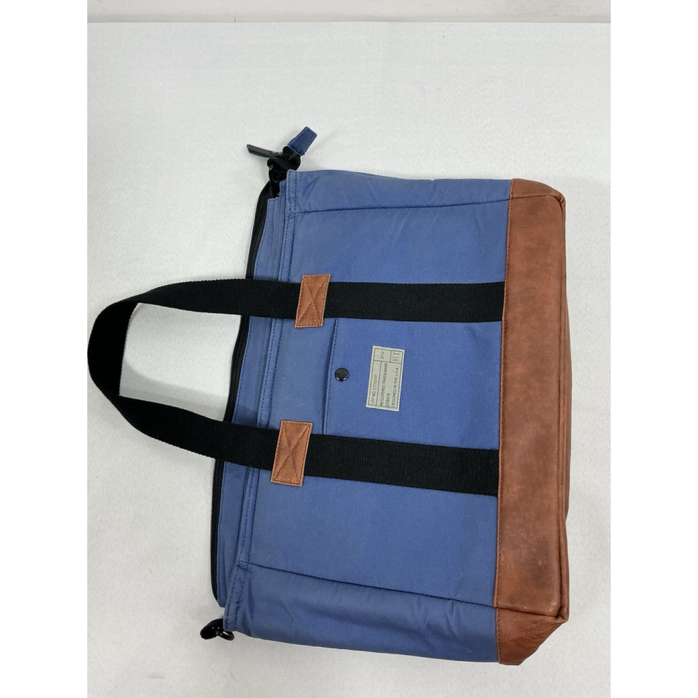 Hex Laptop/tablet Padded Case Blue Canvas Pockets Handheld Strap